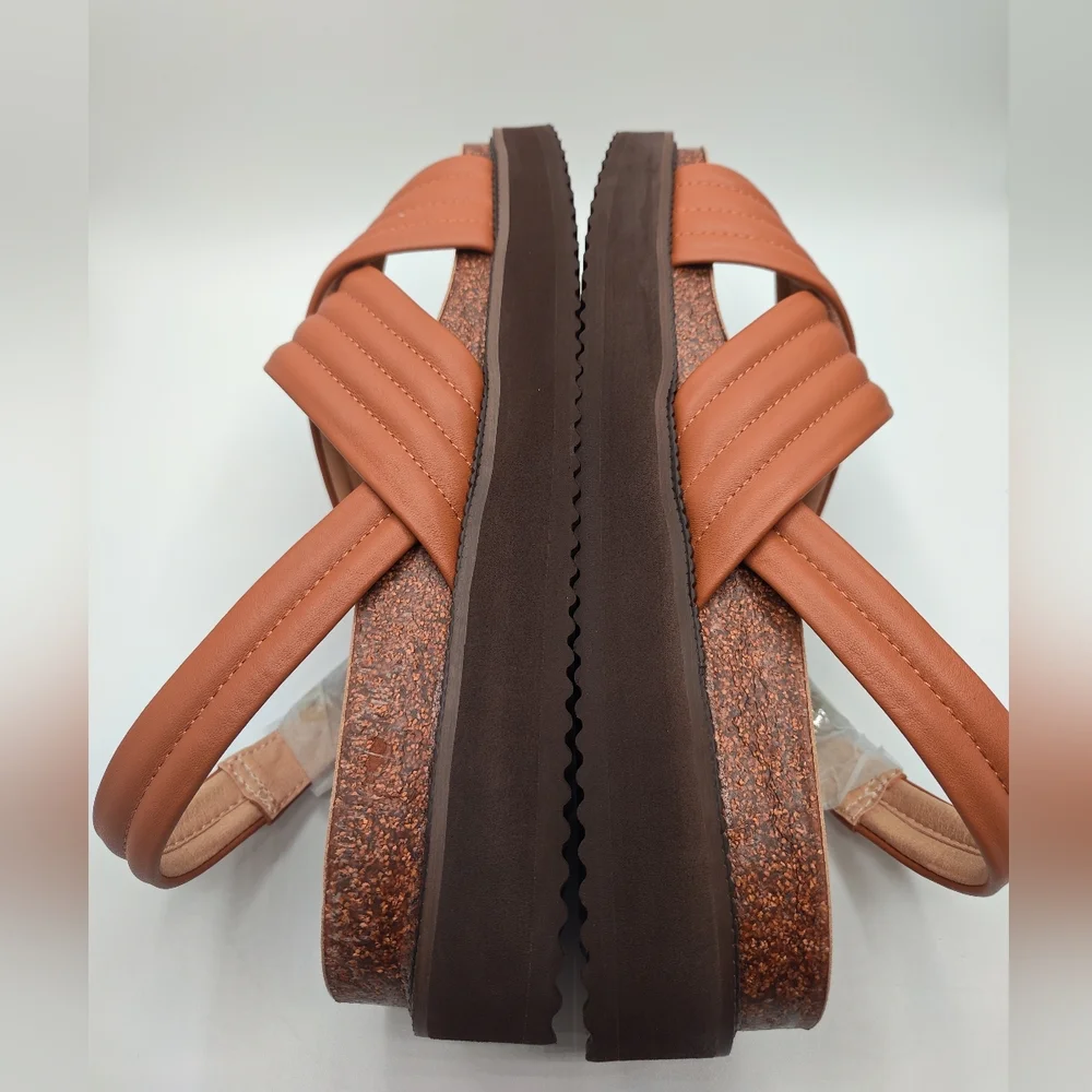 Leather Sutton Footbed Sandals -NWB - Picture 6 of 8